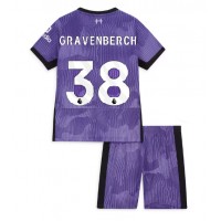 Liverpool Ryan Gravenberch #38 3rd trikot Kinder 2023-24 Kurzarm (+ Kurze Hosen)